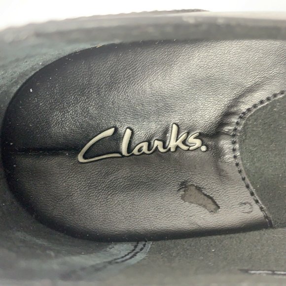 Clarks 84633 Blue Leather Slip On Loafer Wm Sz 7N - Picture 9 of 10